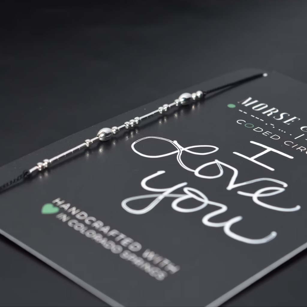 I Love You Morse Code Bracelet
