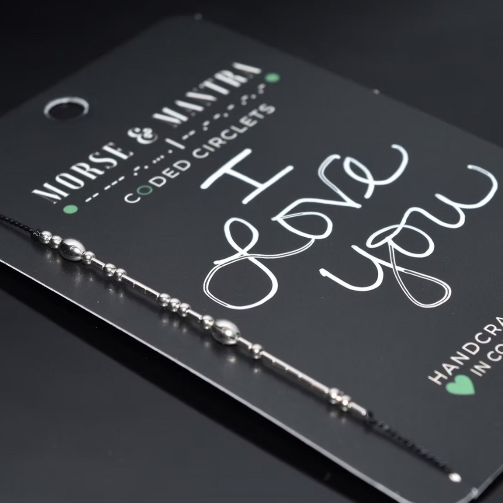 I Love You Morse Code Bracelet